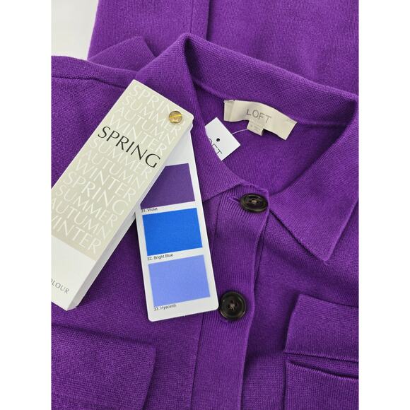 Loft Pocket Mini Sweater Shirtdress - Picture 4 of 5